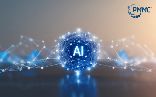 A ball of electricity and digital abstract lines with AI in the middle