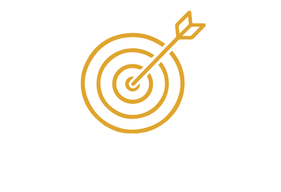 Icon of a target with an arrow through it