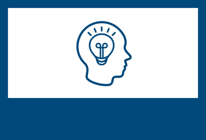 Icon of a person with a lightbulb in their head
