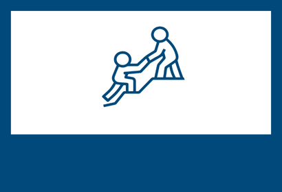 Icon of a person helping another up