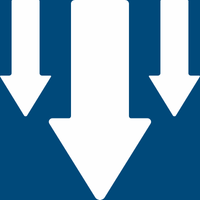 Three arrows pointing down