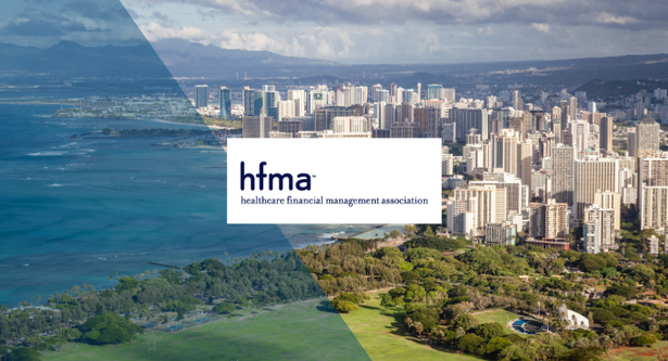 Healthcare Financial Management Associate Logo on top of the Honolulu, HI Skyline