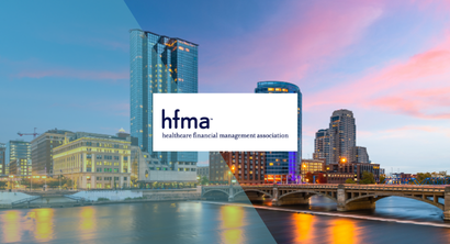 HFMA logo overlaying skyline image of Grand Rapids, Michigan
