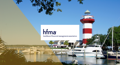 Hilton head island, SC skyline with hfma logo overlay