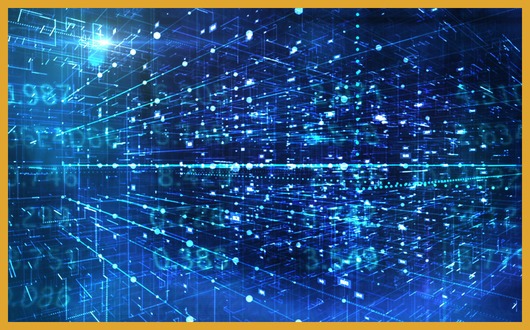 digital abstract lines to represent data and documents