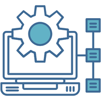 A gear on a computer screen that is building a future proof system