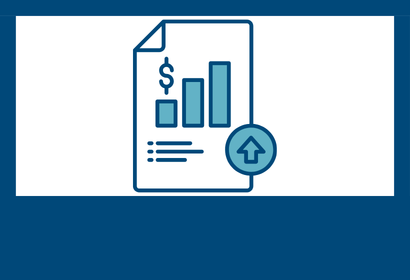 Paper showing an increasing graph with a money symbol over top