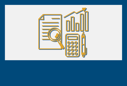 Icons of data and graphs coming out of a sheet of paper to represent actionable insights