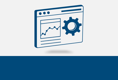 A 3d dashboard icon hovering