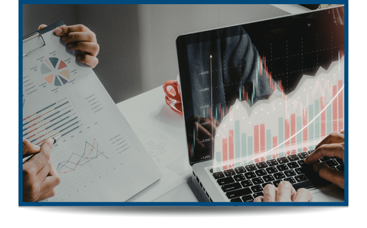 Computer dashboard with data